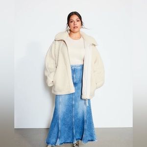 H&M teddy fleece jacket in size small